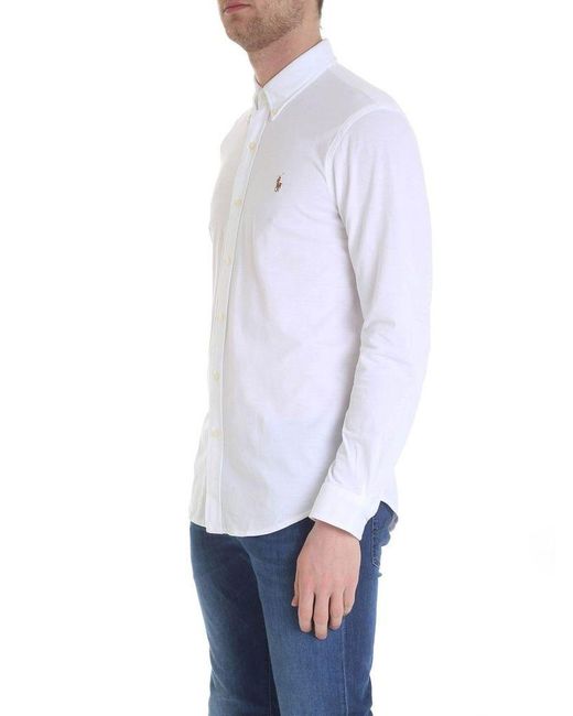 ralph lauren white cotton shirt