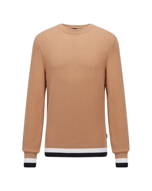 Boss - Ecaio Beige Crew Neck Sweater 