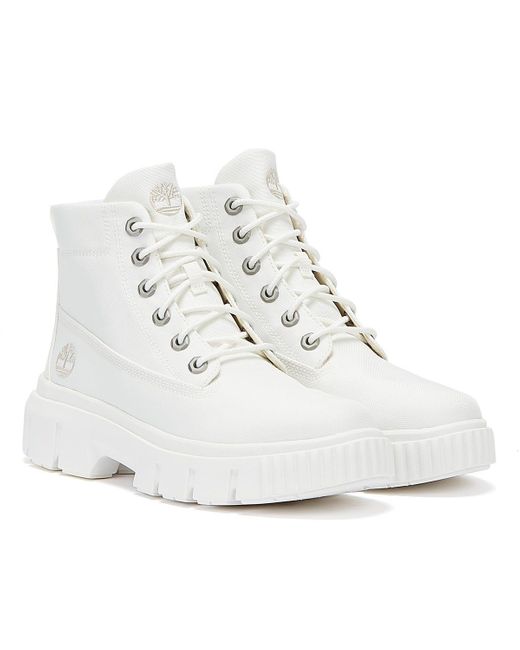 timberland greyfield boots white