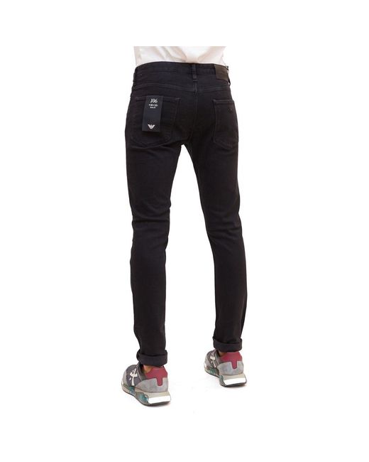 Emporio Armani Denim Neri Jeans in Black for Men - Lyst