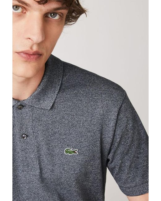 Lacoste Cotton Classic Fit L.12.12 Polo Shirt in Grey (Gray) for Men | Lyst