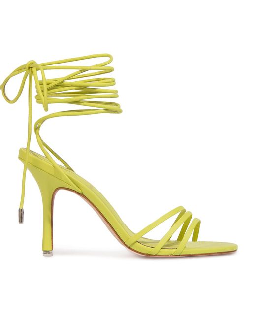 Black Suede Studio Leather Leandra in Yellow - Lyst