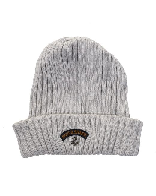 Paul \u0026 Shark Wool Anchor Beanie Light 