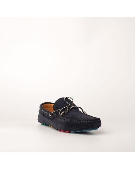 Paul Smith Mocassino Scamosciato Blu in Blue for Men | Lyst