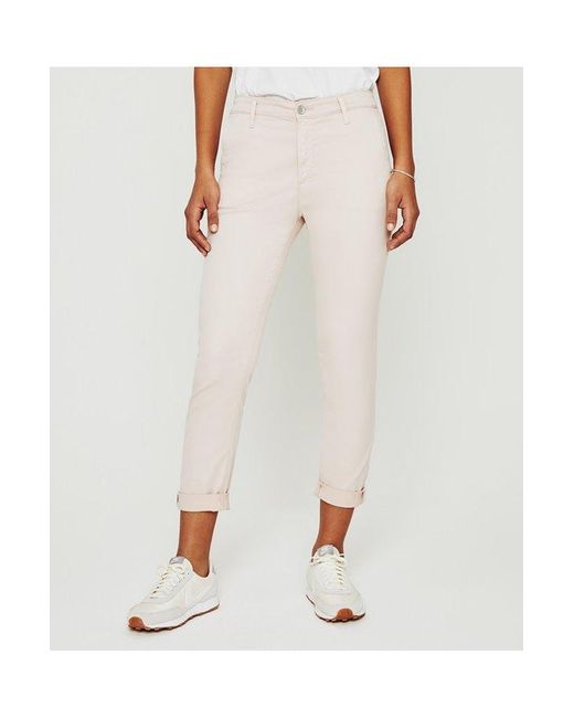 AG Jeans Ag - Caden Trouser in White,Pink (White) | Lyst