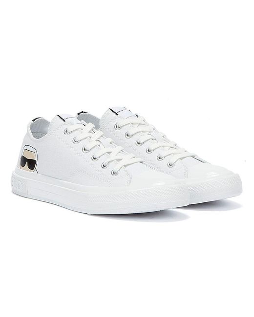 Karl Lagerfeld Kampus Iii Karl Ikonic Lo Lace Trainers in White | Lyst