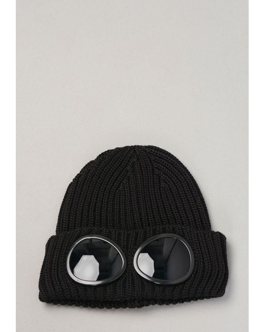 C.P. Company Wool 181a Goggle Beanie In 