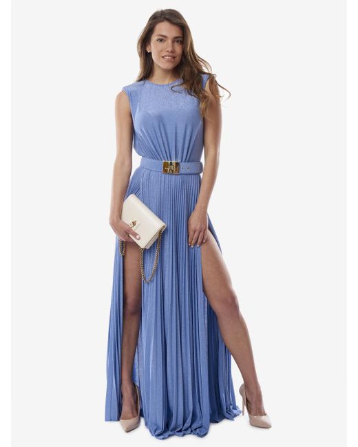 Elisabetta Franchi Dresses in Blue | Lyst