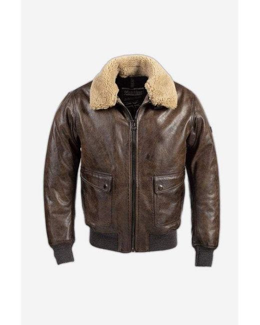 Matchless Top Gun Bomber Jacket In Antique in Brown for Men - Lyst