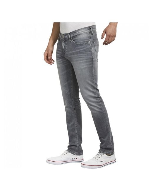 Tommy Hilfiger Denim Tommy Jeans Slim Scanton Dynamic Grey Jeans in Grey  for Men | Lyst Canada
