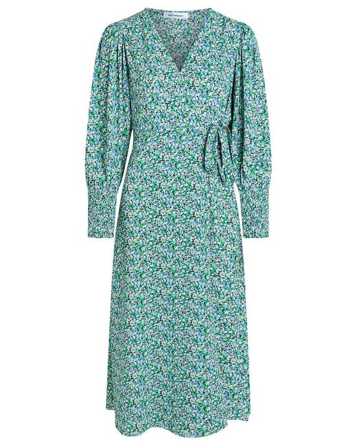 co'couture Synthetic Cocouture Terry Wrap Dress in Green | Lyst Canada