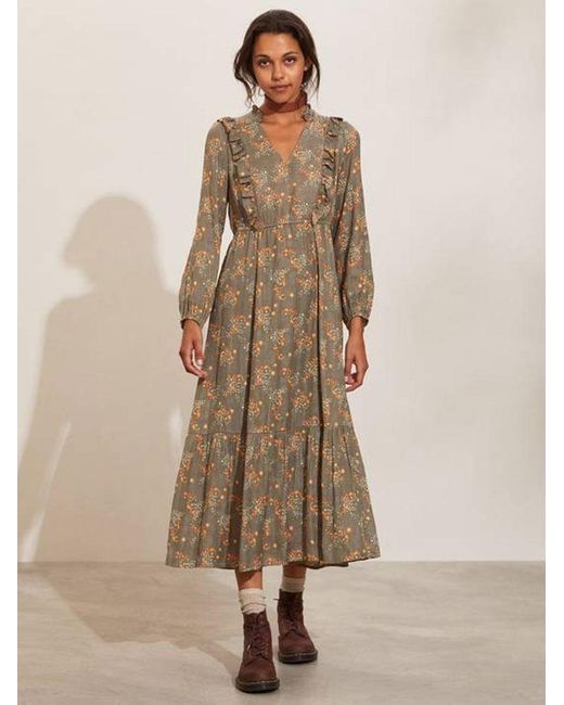 Odd Molly Synthetic Kiera Dress Faded Cargo in Brown - Lyst