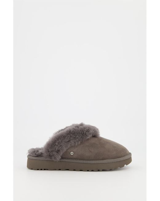 UGG Wo Charcoal Classic Slipper Ii in Gray Lyst