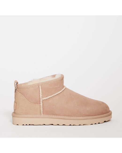 Ugg classic ultra mini sand in natural lyst