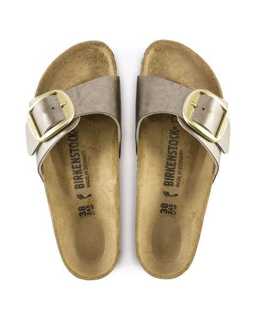 birkenstock madrid big buckle tan