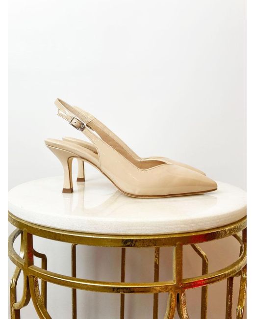 Unisa Lachar Slingback Shoes Nude in 