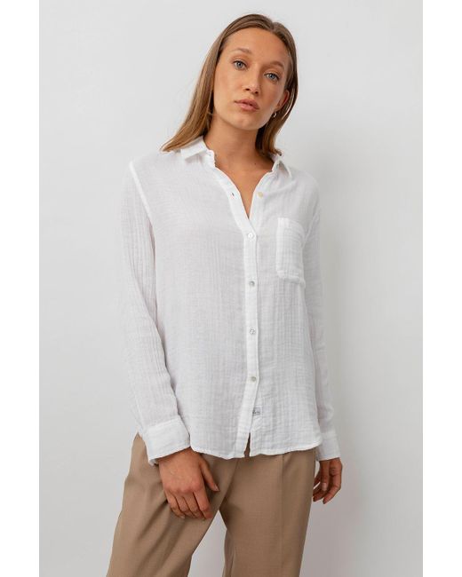 Rails Cotton Ellis White Top | Lyst
