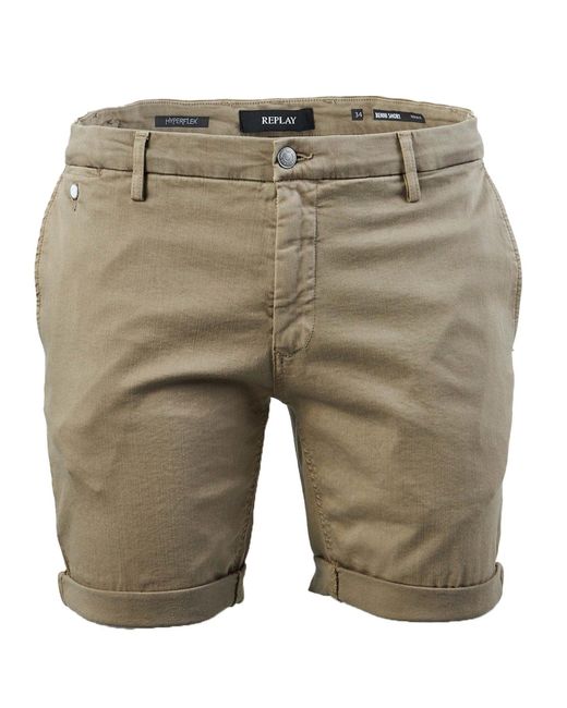 Replay Cotton Benni Hyperflex Short In 