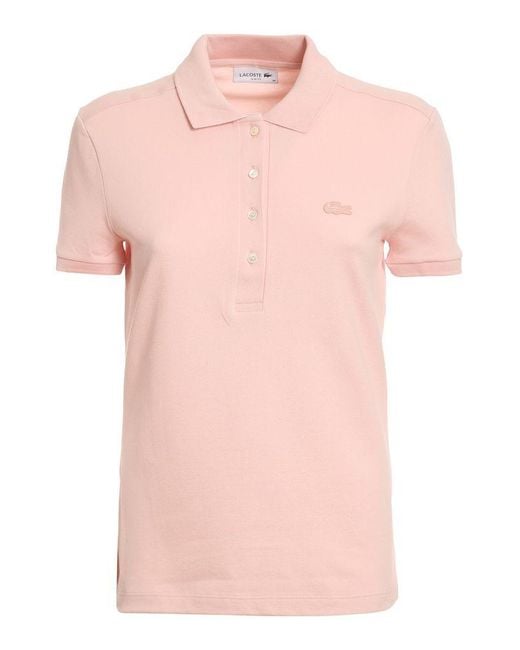 Lacoste Tshirts in Pink Lyst