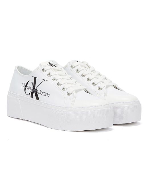 vulcanised flatform trainers
