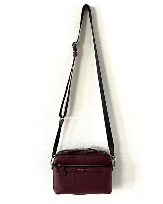 Michael Kors Cooper Pebbled Leather Utility Crossbody Messenger Bag in