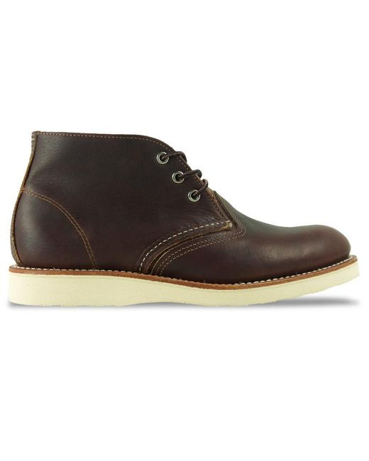 Red Wing 3141 Classic Leather Chukka Boot -briar Oil Slick () in Brown ...