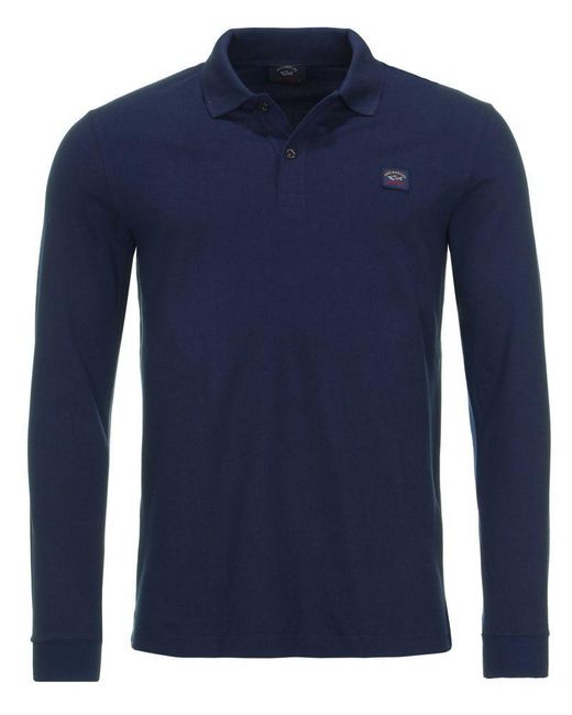paul shark long sleeve polo shirt