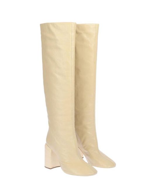 Jil Sander Beige Other Materials Boots in Brown | Lyst