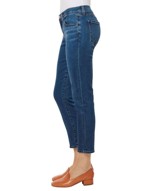 Cotton Sadey Mid-rise Slim Straight 