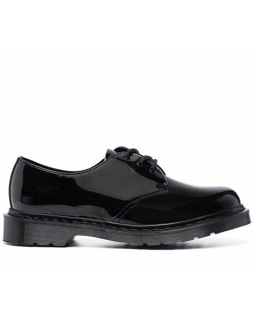 Dr. Martens Leather 1461 Mono Patent Lamper Derby Shoes in Black Lyst UK