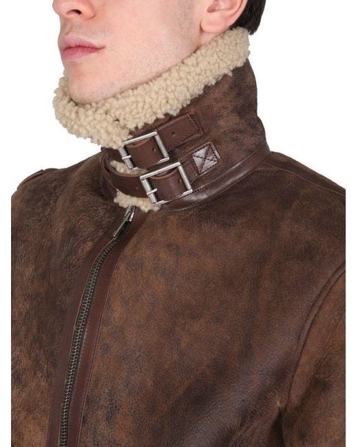 Golden Goose Leather Arvel Jacket in Brown/Beige (Brown) for Men - Save 42%  - Lyst