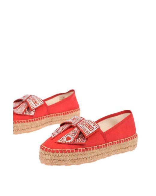 Moschino Other Materials Espadrilles in Red | Lyst