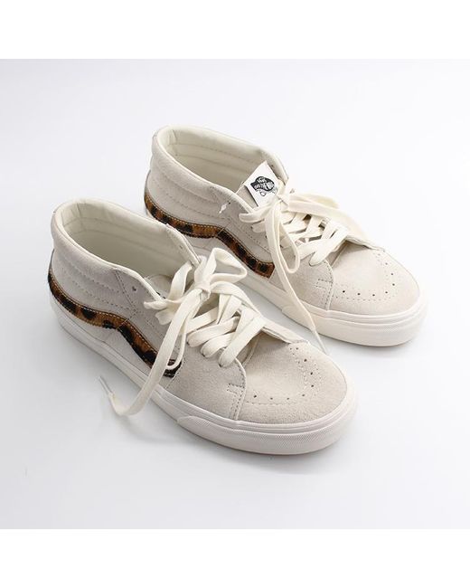 Vans Suede Sk8-mid Marshmallow Leopard Trainers | Lyst Canada
