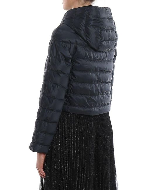 Max Mara Bsoft Cropped Puffer Jacket in Blue - Lyst