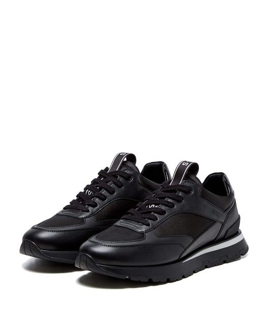 BOSS by HUGO BOSS Satin Arigon Run Trainers in Black for Men - Save 5% -  Lyst