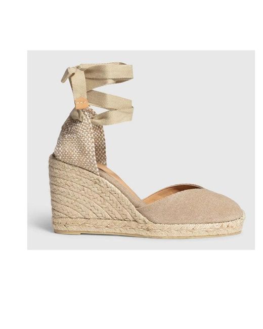 Castañer Chiara 80 Sand Beige Platform 