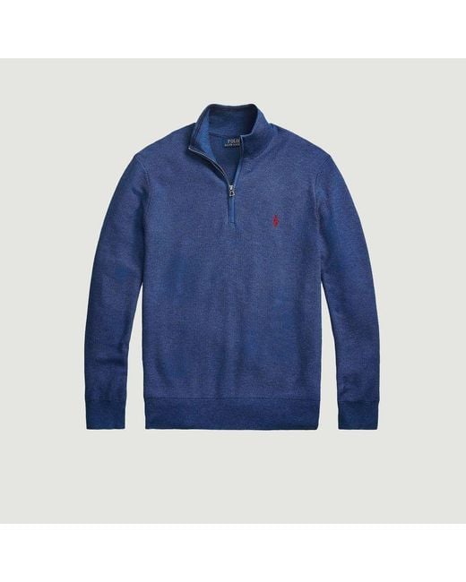 half zip navy sweatshirt