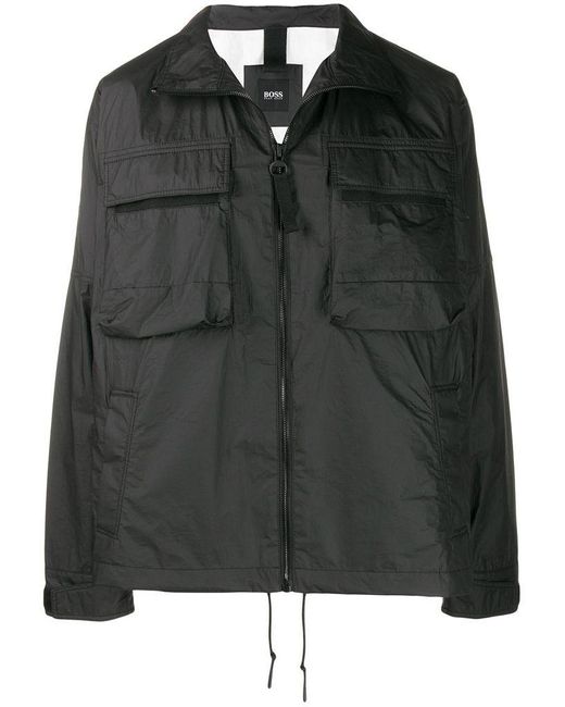 BOSS by HUGO BOSS Synthetic Obaav Lightweight Jacket in Black for Men -  Save 29% - Lyst