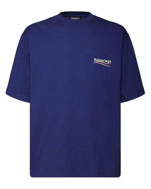 balenciaga blue t shirt