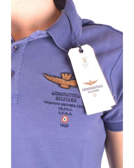 Aeronautica Militare Cotton Polo Shirt in Blue for Men - Save 42% - Lyst