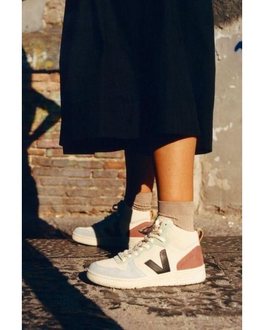 Veja V15 Multisuede Hitop Sneaker Lyst