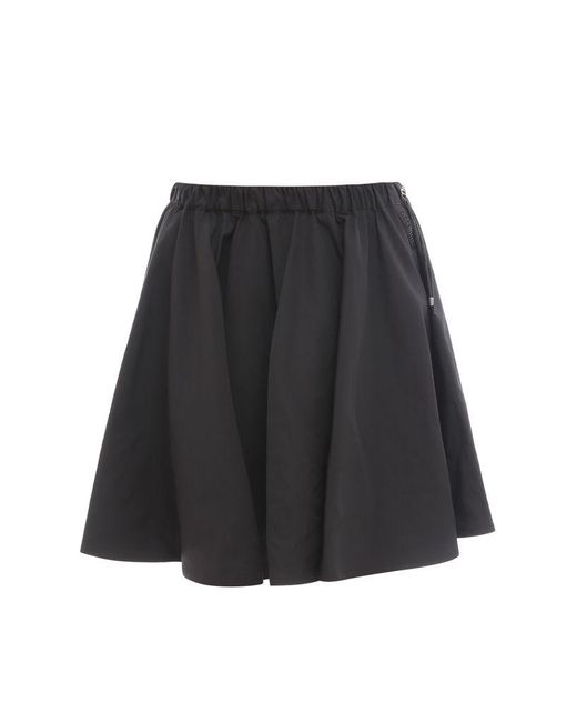 Moncler Synthetic Nylon Skirt in Black - Lyst