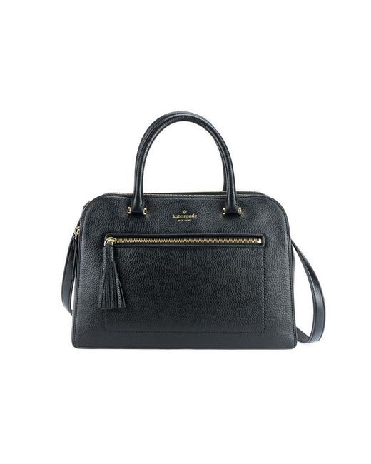 Kate Spade Leather Double Zip Tote in Black Lyst