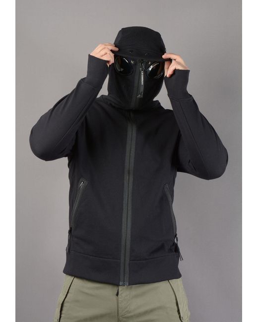 C.P. Company 166a Goggle Hoodie In in Black for Men | Lyst
