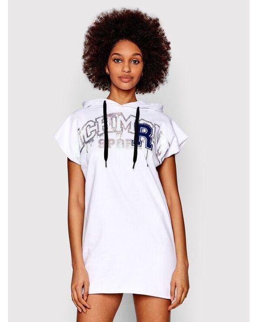 John Richmond Vestito Di Maglia Uwp22050ve Bianco Relaxed Fit in White |  Lyst