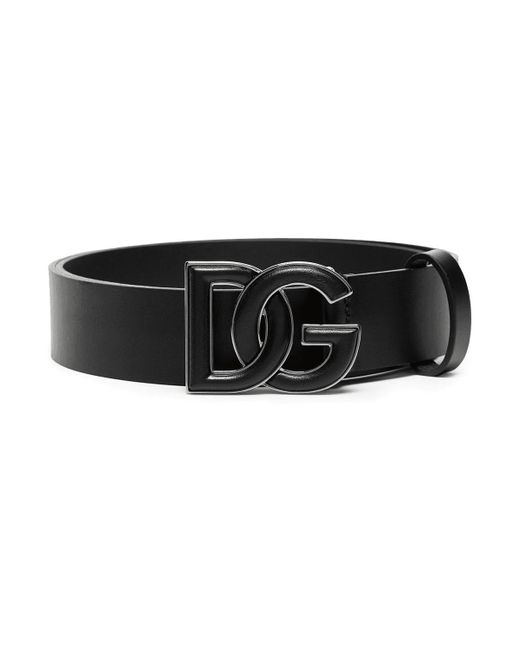 Gabbana Dg Buckle Belt in Black for Men 