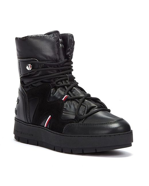 Tommy Hilfiger Denim Tommy Hilfiger Snow Boots in Black | Lyst Canada