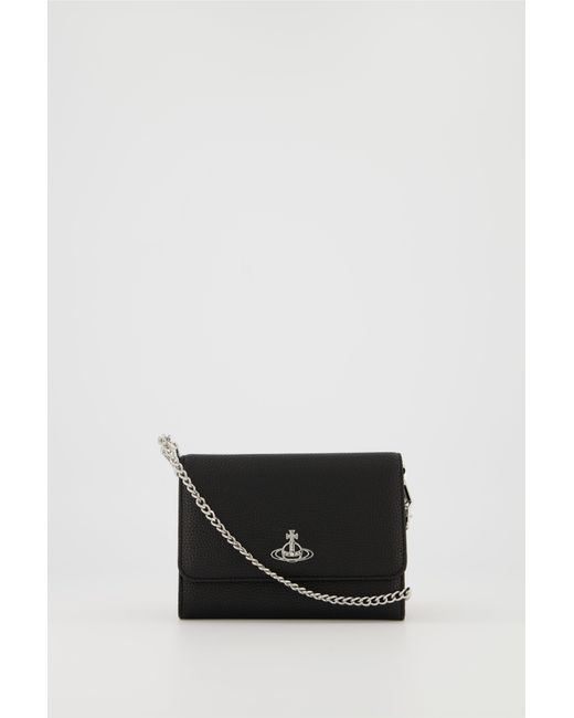 Vivienne Westwood Johanna Crossbody Wallet Bag in Black Lyst