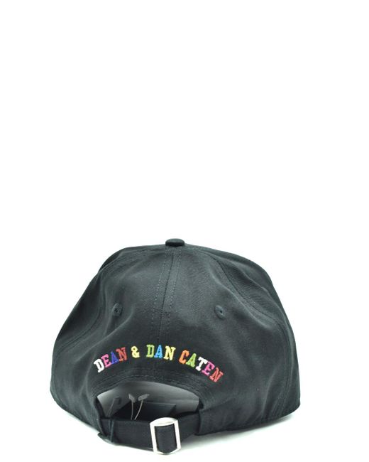 DSquared² Cotton Baseball Hat In Fabric in Black for Men Mens Hats DSquared² Hats 