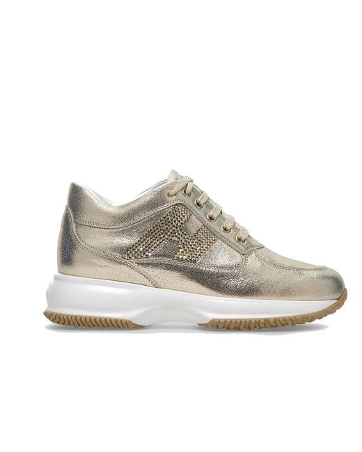 Hogan - Interactive H Strass Bianco Donna - HXW00N02011FIKB001